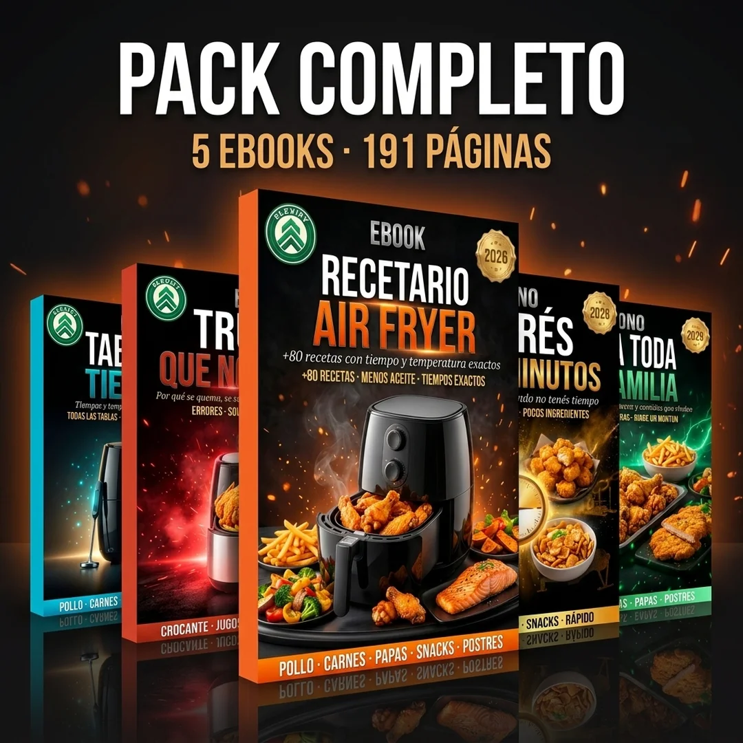 Pack Completo Recetario Air Fryer